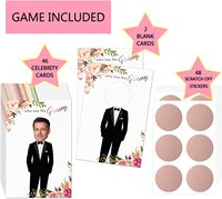 Jeux de douche nuptiale drôles personnalisés cartes de jeu à gratter qui a le marié carte de billet à gratter carte de jeu de fête de tombola