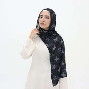 Hiyab Modal Estampado para Mujer, Diseño Modesto, Transpirable, para las 4 Estaciones, con Logotipo Personalizado, Venta al Por Mayor, Superventas 2026 - Product Image 1