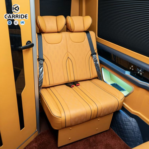 Kit Completo di Conversione Interni di Lusso per <span class=keywords><strong>Furgone</strong></span> CARRIDE <span class=keywords><strong>Sprinter</strong></span> Modello 2, Sedili Girevoli in Pelle Marrone Chiaro alla Moda - Product Image 6