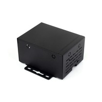 Casing Logam dengan Ruang Internal Luas untuk Raspberry Pi 5 Mendukung Pendingin Resmi dan Berbagai HAT, Dapat Dipasang di Dinding dan Rel