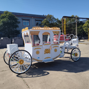 ผู้ผลิตม้าลากไฟฟ้าสุดหรูแบบคลาสสิกที่ปรับแต่งได้/รถม้าสำหรับงานแต่งงาน - Product Image 1