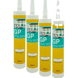 Scellant en <span class=keywords><strong>silicone</strong></span> GP Blanc Translucide Noir Calfeutrage de construction Échantillons gratuits Excellent adhésif Usine Prix bon marché Verre