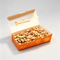 Boîte en papier kraft biodégradable à deux compartiments pour sushis et plats à emporter, résistante à la graisse et jetable