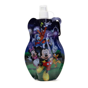 Xách tay dễ thương ráp chai nước với phim hoạt hình động vật thiết kế linh hoạt có thể gập lại thân thiện với trẻ uống chai Túi - Product Image 4