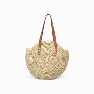 Saglie Di Borse Sacche Bambu Bolsa Mujer Big Beach Spalla Boho Tote Weven Hand Bride Sacca Borsa Nuvole - Product Image 2