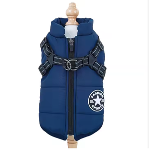 नए क्रॉस बॉर्डर पालतू कपड़े वाटरप्रूफ और गर्म कुत्ते कपास कोट सर्दियों स्की कोट की छाती वापस एकीकृत कपास बनियान - Product Image 4