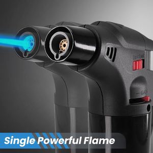 2023 Creative Cheap Bbq Kitchen Multi Color Flame Butane Jet Plastic Torch Gas Windproof Refillable Eco-Friendly Cigar Giveaways - Product Image 2