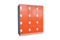 Casier en plastique ABS antirouille haute durabilité avec structure de verrouillage électronique 1/3/6/9 portes pour le stockage des bagages de l'école de gymnastique