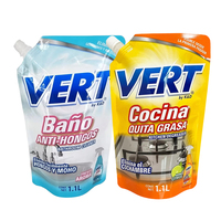 Emballage de recharge de liquide imprimé personnalisé sac de lavage de la vaisselle pochette de bec de détergent vide