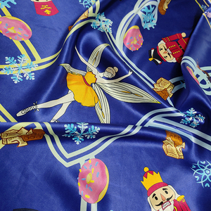 Haute qualité 22mm foulard en soie 90cm foulard carré soldats et danseurs histoire impression numérique Designer SilkScarf - Product Image 2