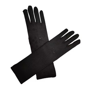 Populaire 31cm Long femmes lait <span class=keywords><strong>soie</strong></span> formelle soleil Production vente <span class=keywords><strong>gants</strong></span> <span class=keywords><strong>gants</strong></span> essentiels pour les femmes du Moyen-Orient en sortant - Product Image 3