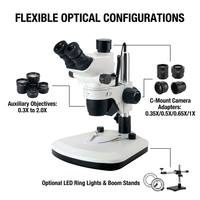 Microscope stéréo avancé avec oculaire à champ super large PL10X/22mm pour la pose de pierres précieuses