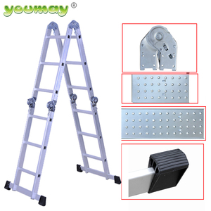 Escalera de Aluminio Resistente, Precio Bajo, Multiusos, Plegable, Portátil, Fabricada en China - Product Image 2