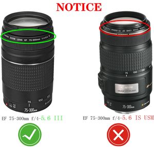 Pare-soleil pour objectif d'appareil photo KAMPHO ET-60, protection contre le soleil, compatible avec l'objectif d'appareil photo <span class=keywords><strong>Canon</strong></span> <span class=keywords><strong>75</strong></span>-300 mm F/4-5.6, remplacement du pare-soleil - Product Image 6