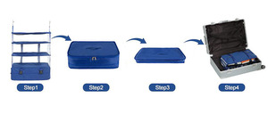 Organizador de armário lavável em tecido oxford, grande, dobrável, pendurado, <span class=keywords><strong>3</strong></span> prateleira, com <span class=keywords><strong>2</strong></span> ganchos, <span class=keywords><strong>para</strong></span> guarda-roupa - Product Image 2