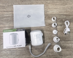 Bomba de Aire Portátil para Inflables, Linterna de Camping, Bomba Inflable Mini Recargable por USB para Flotadores de Piscina, Colchones de Aire - Product Image 5