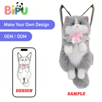 Sac à dos en peluche personnalisé BIPU Panda, unisexe, rembourré en coton PP, animal en peluche, fabrication OEM, décorations avocat, en promotion
