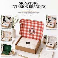 Boîte d'emballage en carton ondulé durable et écologique avec logo personnalisé, finition mate premium pour l'expédition de produits