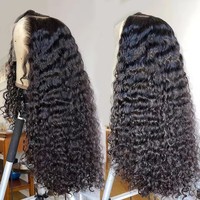 Perruques Lace Front en Cheveux Humains Bouclés Kinky Pas Chères, Perruques Full Lace HD en Cheveux Humains pour Femmes Noires, Perruques Frontales HD en Cheveux Indiens Bruts