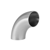 Coude de tuyau de soudure en acier inoxydable 304 316 courbes 90 coudes à 180 degrés 3A DIN