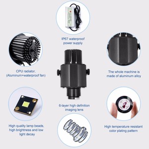 80W immagine gobo <span class=keywords><strong>proiettore</strong></span> da parete IP67 impermeabile personalizzato qualsiasi design a colori logo lampada <span class=keywords><strong>di</strong></span> proiezione per la chiesa - Product Image 5