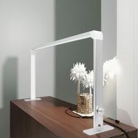Lampe de bureau LED à spectre complet, flexible et pliable, moderne et simple, avec protection oculaire, à intensité variable et cadre rotatif, pour manucure