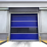 Portes à enroulement rapides pour ateliers et entrepôts, couleurs personnalisables, certifiées CE, prévention des incendies, porte électrique