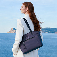 Sac fourre-tout antichoc pour ordinateur portable, sac fourre-tout de travail multi-poches avec sangle de bagage, 15,6 pouces pour femmes et hommes, pour le bureau, les déplacements et les voyages d'affaires