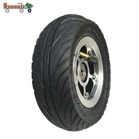 Roue de skateboard électrique pneumatique de 6 pouces avec jante en aluminium pour roulements de 8 à 12 mm