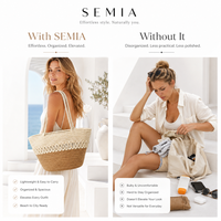 Sac fourre-tout décontracté en paille à motif bonbon personnalisé, léger et durable, nouvelle collection été 2026, grande capacité pour femme