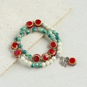 Nouveau Bracelet en Céramique Tressé à la Main, Style Ethnique Artistique, Mignon, Unisexe, Cadeau Commémoratif <span class=keywords><strong>de</strong></span> Voyage pour Filles, Couples et Étudiants - Product Image 6