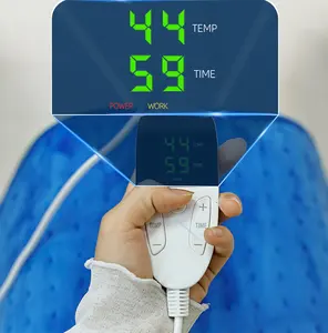 Almofada de aquecimento de veludo de cristal macio 220V para uso doméstico e hospitalar, material elétrico lavável para terapia de reabilitação para sala de estar