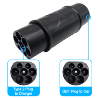 Adaptateur de charge pour véhicule électrique Adaptateur de connecteur de chargeur EV Type 2 à Type 1 Adaptateur EV pour voiture électrique