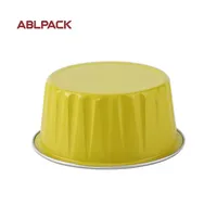 Gobelets jetables en aluminium avec feuille d'or personnalisée pour servir les desserts lors de fêtes de mariage
