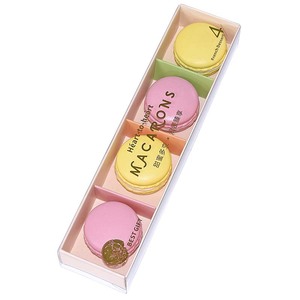 High Quality Eco-friend Recycle Macaron Box Bakery Paper Box Christmas Cookies Packaging Boxes