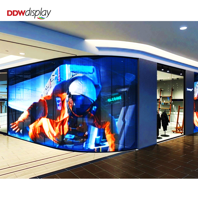 HD Outdoor Indoor P3.91 P2.5 P6.25 Led Video Wall Flexible Glass Window Film 3d ultra Thin Screen Semi Transparent Led Display