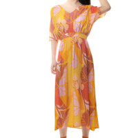 Robe d'été ample décontractée à col rond en tissu doux pour femme, tenue de plage, nouvelle collection