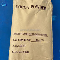 Granos de Cacao Orgánico de Ghana 25Kg, Cacao en Polvo Alcalinizado Natural, Precio, 10-12% de Grasa, Crudo Procesado, Empacado en Bolsa