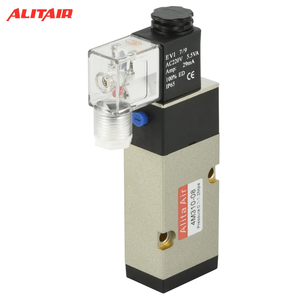 ALITAIR Vanne de commande directionnelle électromagnétique 5/2 5/3 voies 4M, Vanne à commande pneumatique, Vanne à plaque, Prix usine - Product Image 5