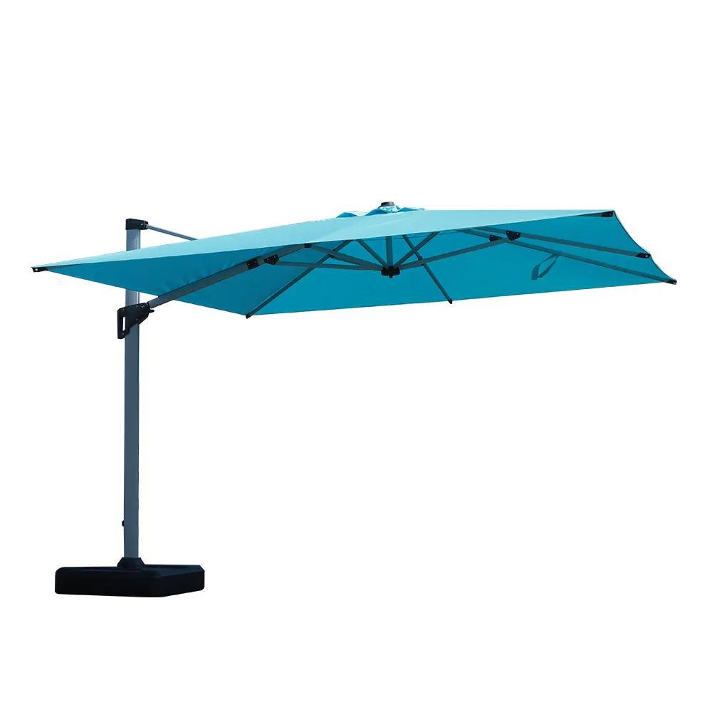High Quality Luxury Big Size Outdoor Garden Patio Offset Roma Umbrellas With Frame