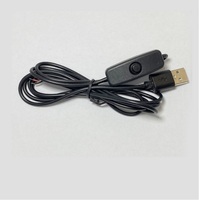 3A Schnelllade-USB-Verlängerungskabel (Stecker auf Buchse) mit Geflechtschirmung, PVC-Ummantelung und kleinem Ein/Aus-Druckschalter für Schreibtischlampe und Ventilator
