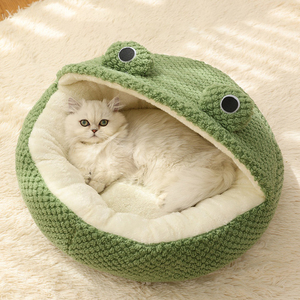 Nid universel pour animaux de compagnie quatre saisons |   Lit pour chat et chien de la série Little Frog, idéal pour l'automne et l'hiver, vente en gros - Product Image 3