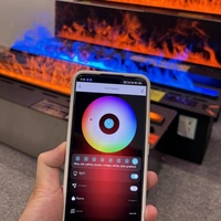 Cheminée électrique décorative intégrée pour la maison, importée, avec générateur de brume 3D, flammes réalistes et humidificateur