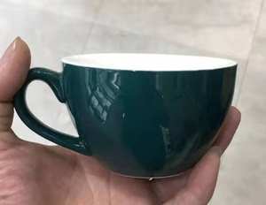 Tasse cappuccino en céramique, couleurs assorties personnalisées, faite à la main, tasse avec soucoupe, café fini - Product Image 4