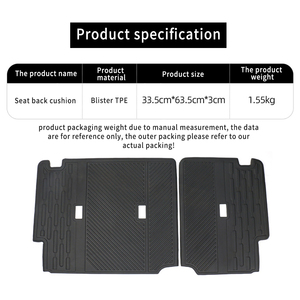 Protector de Asiento Trasero para <span class=keywords><strong>Ford</strong></span> <span class=keywords><strong>Bronco</strong></span> 2021 2022, 4 Piezas, Accesorios para 4 Puertas, Protector de Asiento Trasero de Segunda Fila, Alfombrilla Protectora para Asiento de Perro - Product Image 5