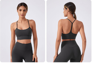 Vente en gros Y dos noir Fitness Push up haut à bretelles femmes Yoga <span class=keywords><strong>soutien</strong></span>-<span class=keywords><strong>gorge</strong></span> de <span class=keywords><strong>sport</strong></span> - Product Image 3