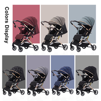 Poussette Bébé Portable Chine Pas Cher, Système de Voyage Haut de Gamme, Cadre en Alliage d'Aluminium Pliable Bidirectionnel, Tissu Oxford, Poussette de Voyage