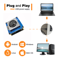 Modul Kamera AI Autofokus USB 3.0 Sensor Gambar CMOS Mini 20MP 4K IMX283 1 Inci HDR Garansi 10 Tahun untuk Penggunaan Luar Ruangan Windows