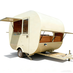 Carrito de Comida Móvil Clásico y Atemporal de Estilo Retro para Mercado Nocturno, Puesto de Calle, Helados, Bebidas, Pasteles, Uso en Exteriores y Venta Ambulante - Product Image 5