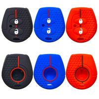Housse de protection pour clé de voiture en silicone pour Chery QQ3 A1 Cowin QQ6 Skoda Octavia Mk1 VW Fox Seat Cordoba Leon Sate Mc1 Ibiza 6L
